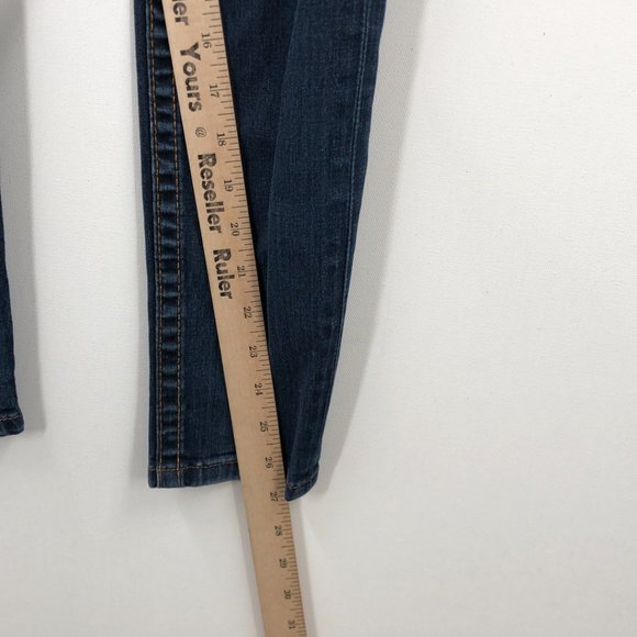 True Religion  Casey Blue Cotton Dark Wash Pockets Denim Skinny Jeans 29 - Picture 7 of 10